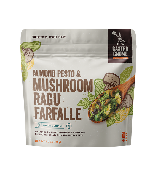 mushroom ragu farfalle best freeze dried pasta