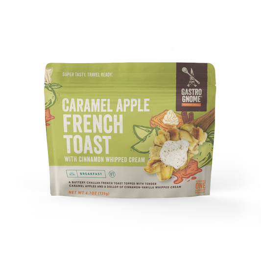 Caramel Apple French Toast with Cinnamon Whipped Cream