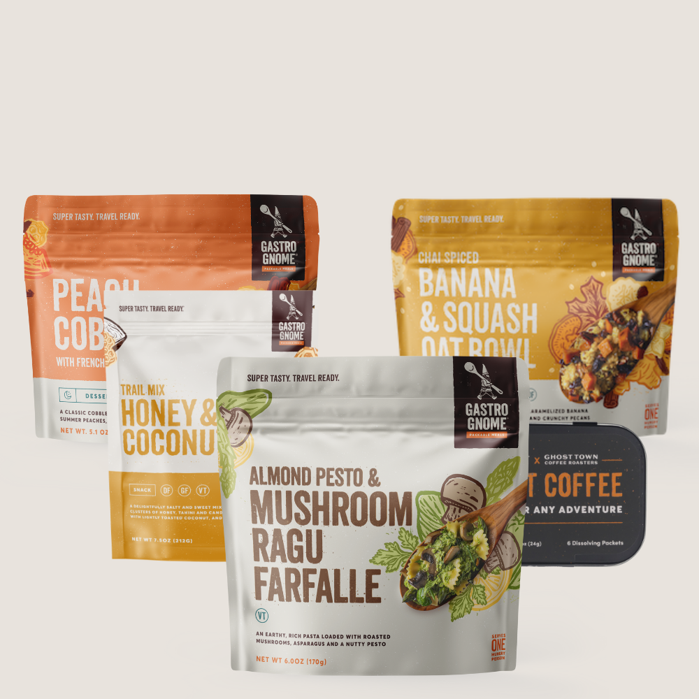 freeze dried vegetarian camping meal pack