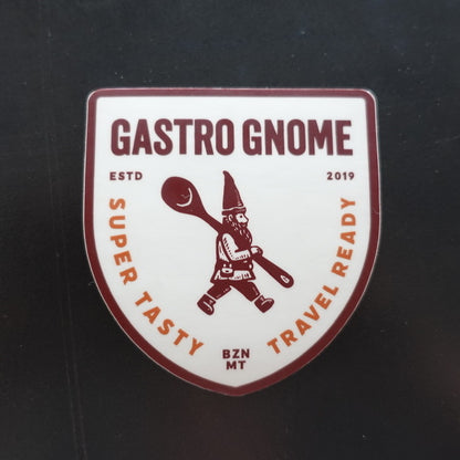 gastro gnome sticker super tasty travel ready