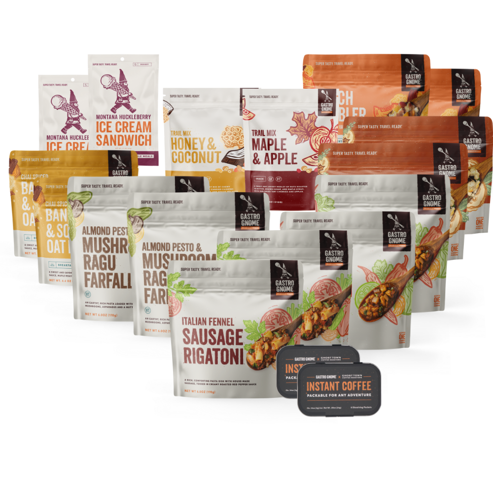 freeze dried gourmet meals camping food