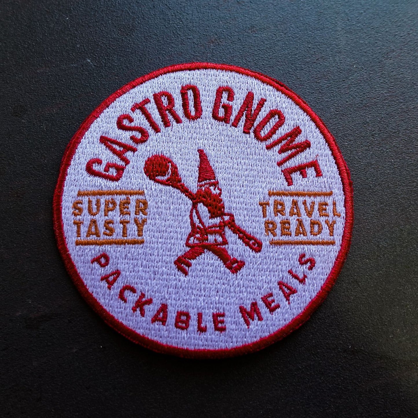 sew on patch gastro gnome logo classic